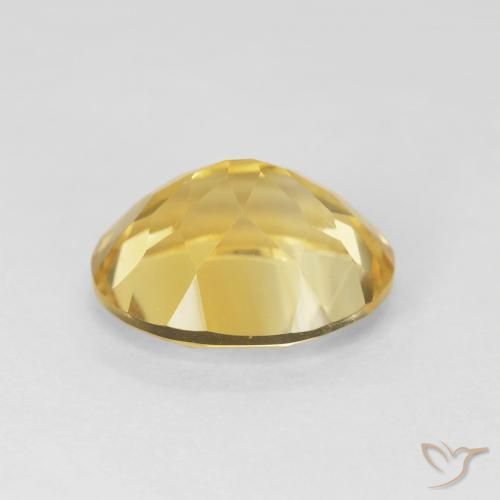 4.08克拉天然黄水晶，椭圆形，VVS-VS