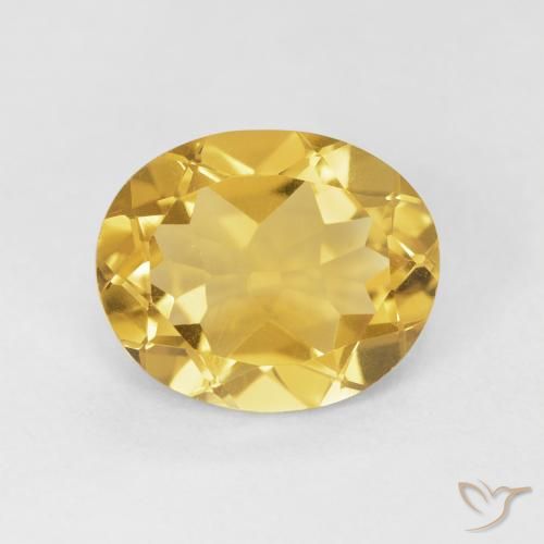 3.97ct 天然 金橙色 黄水晶, 椭圆形, VVS-VS