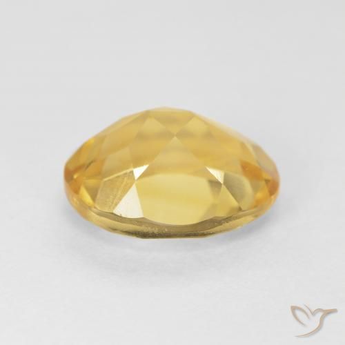 4.39克拉天然黄水晶，椭圆形，VVS-VS
