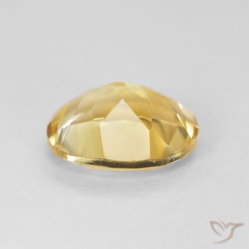 3.84克拉天然黄水晶，椭圆形，VVS