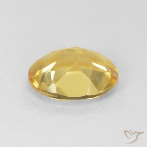 3.94克拉天然黄水晶，椭圆形，VVS