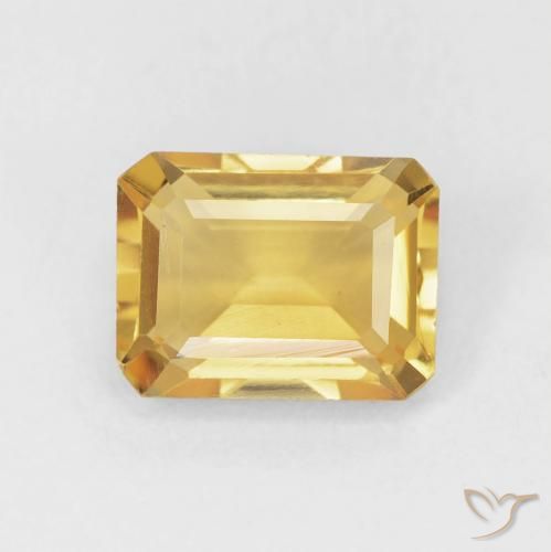 1.68ct 天然 深金 黄水晶, 祖母绿式切割, VVS-VS