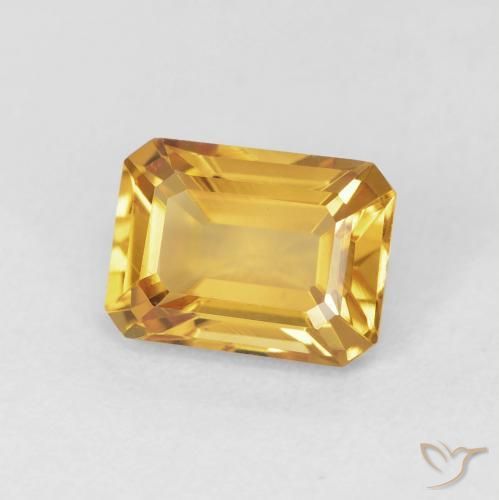 1.52克拉天然黄水晶，八边形，VVS-VS