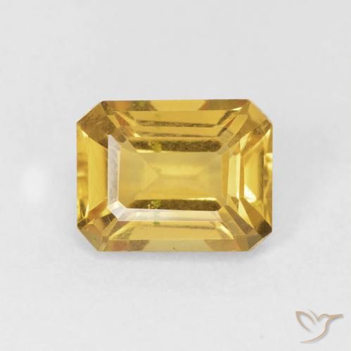 1.63ct 天然 金色 黄水晶, 祖母绿式切割, VVS-VS