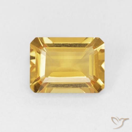 1.52ct 天然 金色 黄水晶, 祖母绿式切割, VVS-VS
