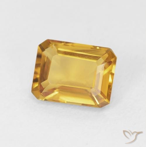 1.44克拉天然黄水晶，八边形，VVS-VS