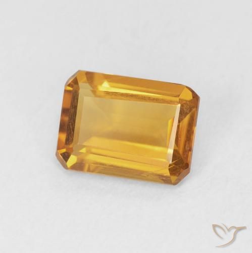 1.18克拉天然黄水晶，八边形，VS