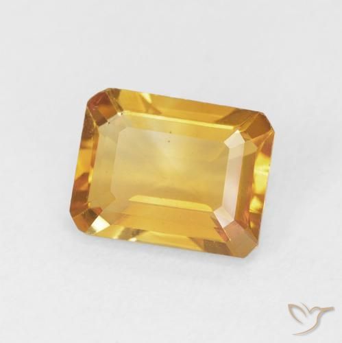 1.42克拉天然黄水晶，八边形，VVS-VS