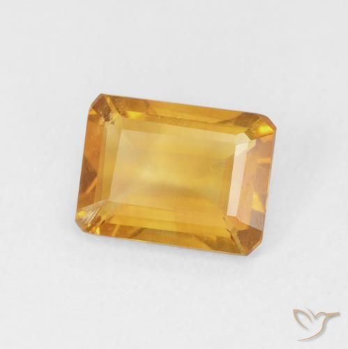 1.15克拉天然黄水晶，八边形，VS
