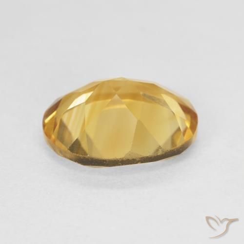 3.89克拉天然黄水晶，椭圆形，VVS-VS