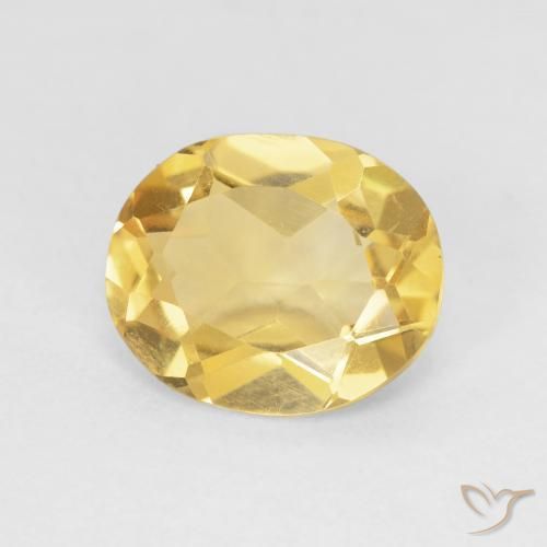 3.33ct 天然 金橙色 黄水晶, 椭圆形, VVS-VS