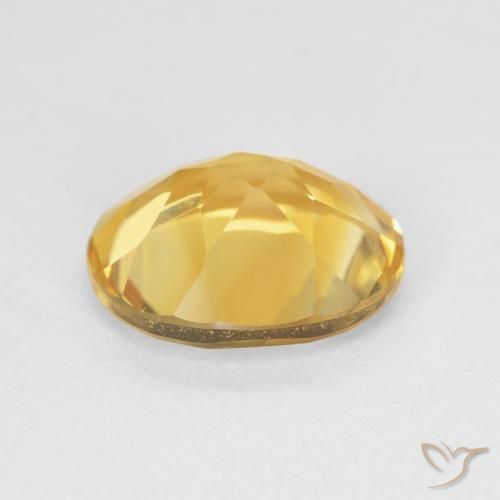 4.13克拉天然黄水晶，椭圆形，VVS-VS