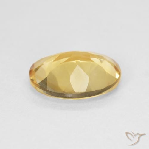 3.47克拉天然黄水晶，椭圆形，VVS-VS