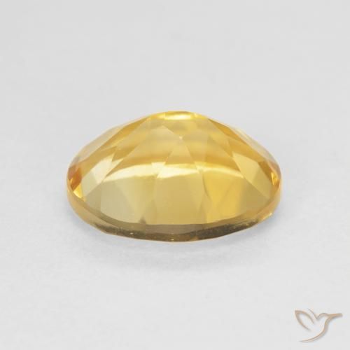 3.63克拉天然黄水晶，椭圆形，VVS-VS