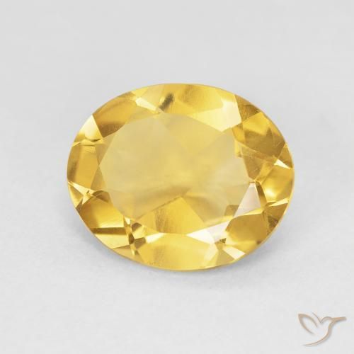 3.61克拉天然黄水晶，椭圆形，VVS-VS