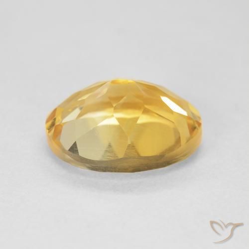 4.44克拉天然黄水晶，椭圆形，VVS-VS