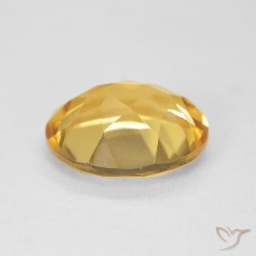 4.23克拉天然黄水晶，椭圆形，VVS-VS