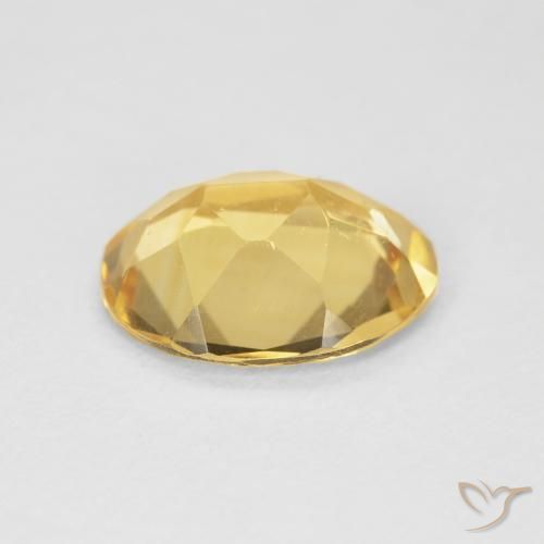 2.96克拉天然黄水晶，椭圆形，VVS-VS