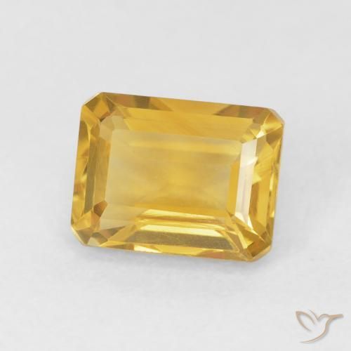 1.75克拉天然黄水晶，八边形，VVS