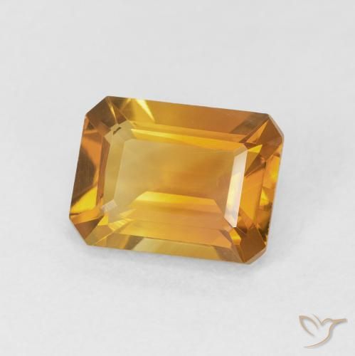 1.47克拉天然黄水晶，八边形，VVS