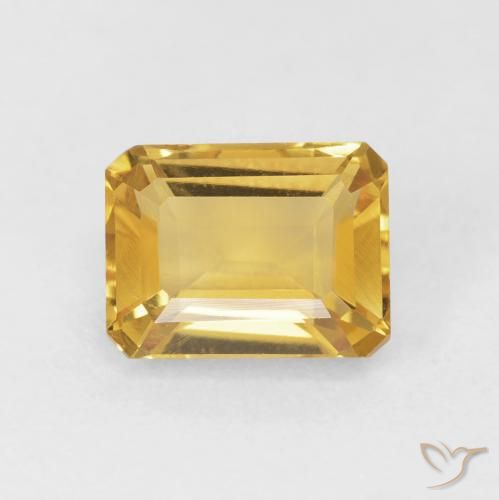 1.78ct 天然 金色 黄水晶, 祖母绿式切割, VVS
