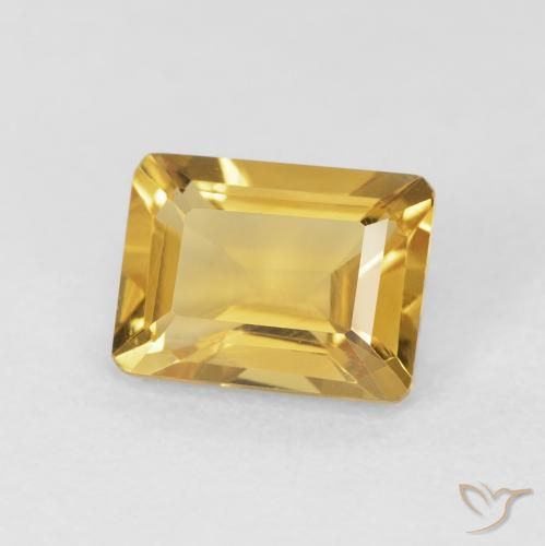 1.45克拉天然黄水晶，八边形，VVS