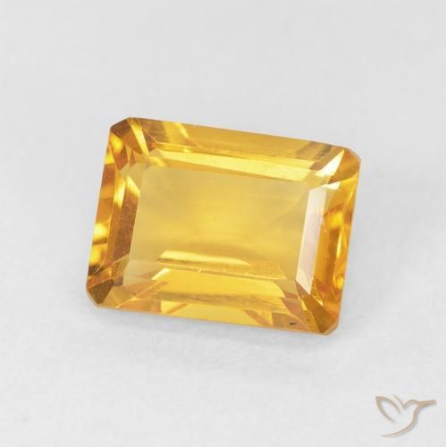 1.74克拉天然黄水晶，八边形，VVS-VS