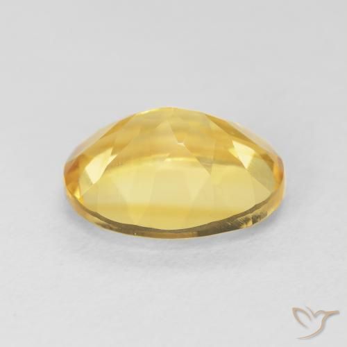 4.19克拉天然黄水晶，椭圆形，VVS-VS