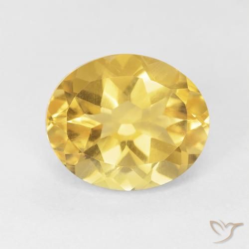 4.72ct 天然 金橙色 黄水晶, 椭圆形, VVS-VS