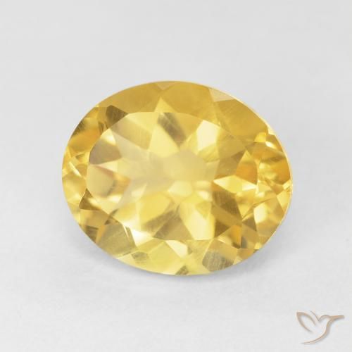 4.72克拉天然黄水晶，椭圆形，VVS-VS