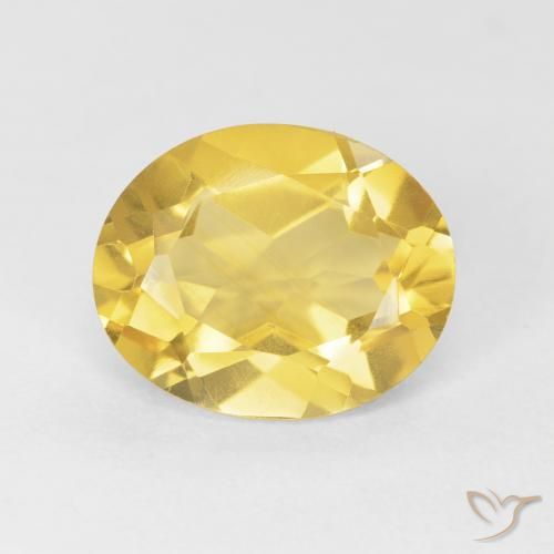 3.91ct 天然 金橙色 黄水晶, 椭圆形, VVS-VS