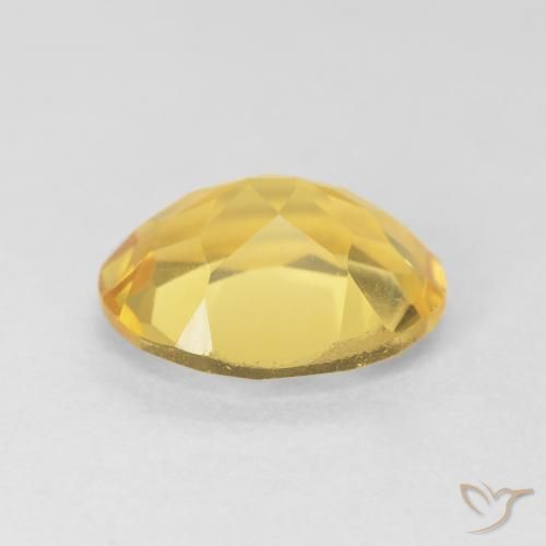 3.91克拉天然黄水晶，椭圆形，VVS-VS