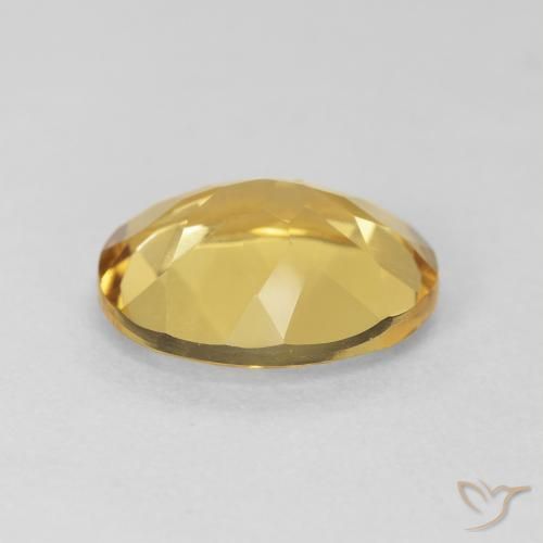 3.76克拉天然黄水晶，椭圆形，VVS-VS