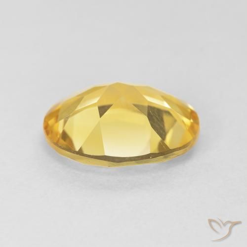 3.71克拉天然黄水晶，椭圆形，VVS-VS