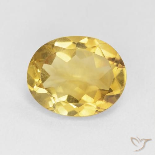 3.87ct 天然 金橙色 黄水晶, 椭圆形, VVS-VS