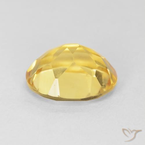 4.24克拉天然黄水晶，椭圆形，VVS-VS