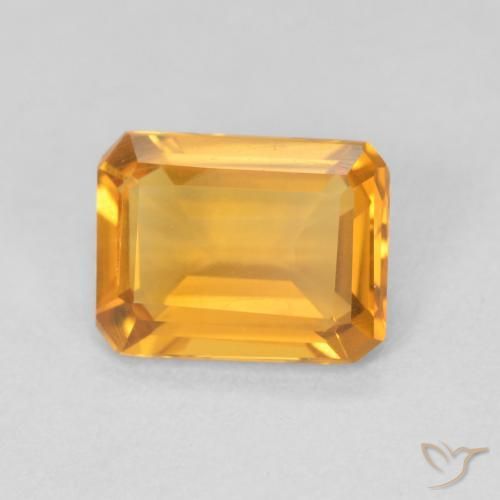 1.07克拉天然黄水晶，八边形，VVS-VS
