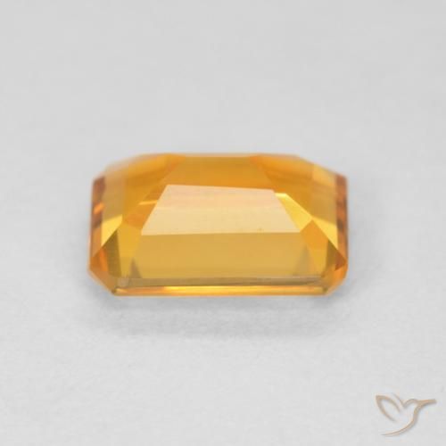 1.07克拉天然黄水晶，八边形，VVS-VS