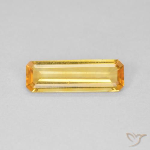 0.99ct 天然 金色 黄水晶, 祖母绿式切割, VVS-VS
