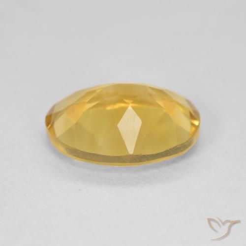 3.15克拉天然黄水晶，椭圆形，VVS