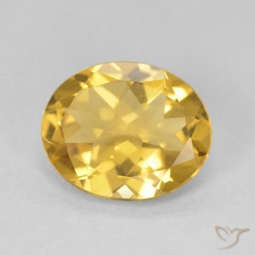 3.60克拉天然黄水晶，椭圆形，VVS
