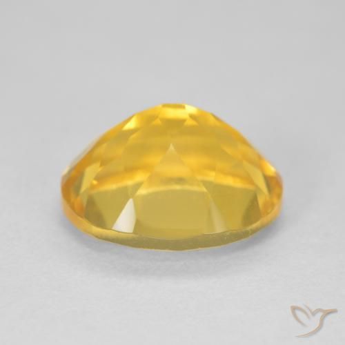 4.58克拉天然黄水晶，椭圆形，VVS-VS