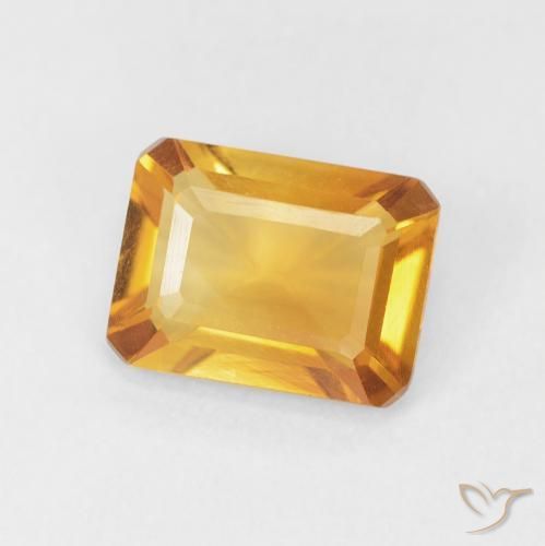 1.32克拉天然黄水晶，八边形，VVS