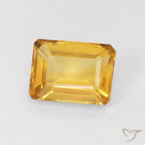 1.55克拉天然黄水晶，八边形，VVS