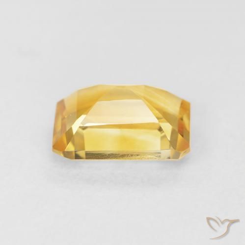 1.37克拉天然黄水晶，八边形，VVS