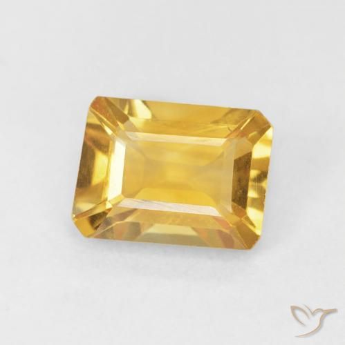 1.35克拉天然黄水晶，八边形，VVS