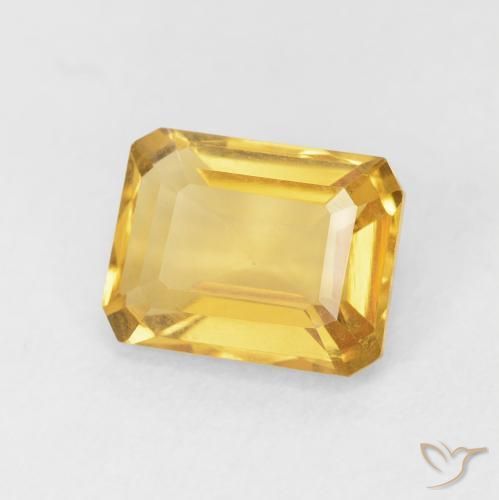 1.66克拉天然黄水晶，八边形，VVS