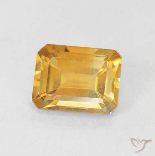 1.54克拉天然黄水晶，八边形，VVS