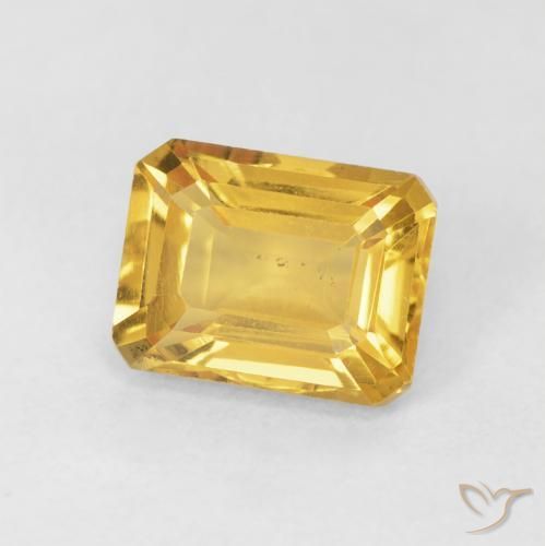1.62克拉天然黄水晶，八边形，VS