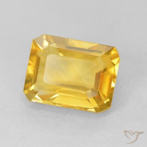 1.76克拉天然黄水晶，八边形，VVS
